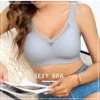 Sexy gray Padded seamless bralette