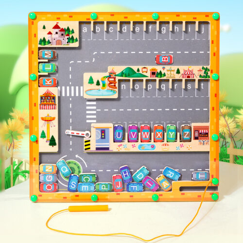 Magnetic Color & Number Maze – Mexten