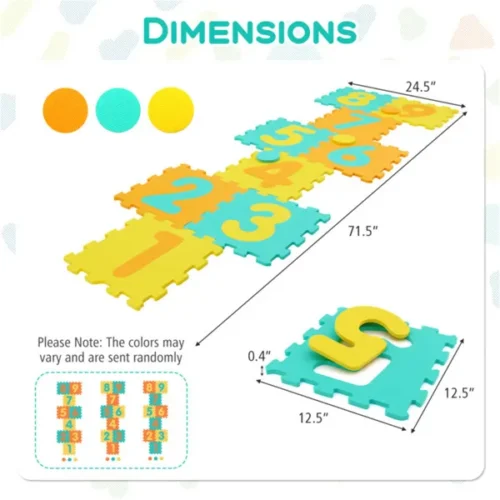 Hopscotch Foam Play Mat – Mexten