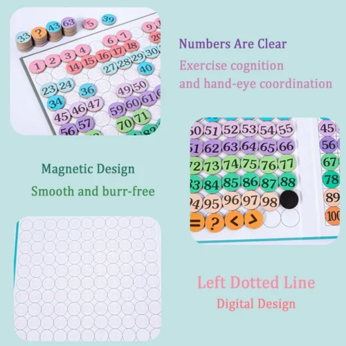 Magnetic Hundred Number Board – Mexten