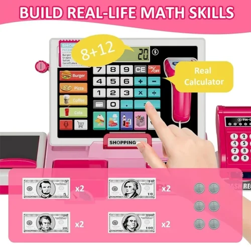 Pretend Play Cash Register Set – Mexten