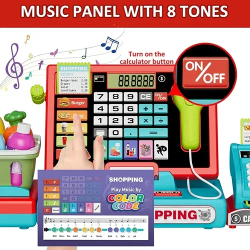 Pretend Play Cash Register Set – Mexten
