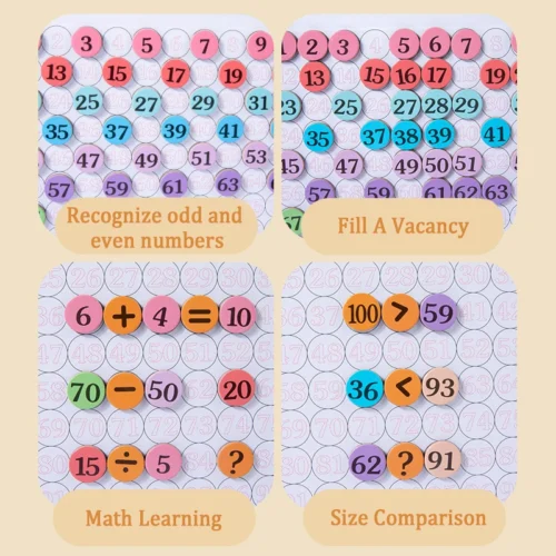 Magnetic Hundred Number Board – Mexten