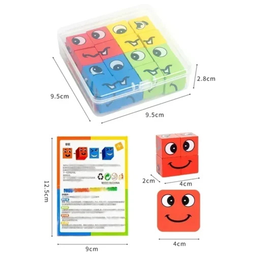Emotions Face Building Cube – Mexten