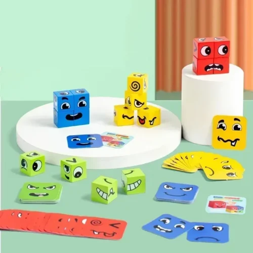 Emotions Face Building Cube – Mexten