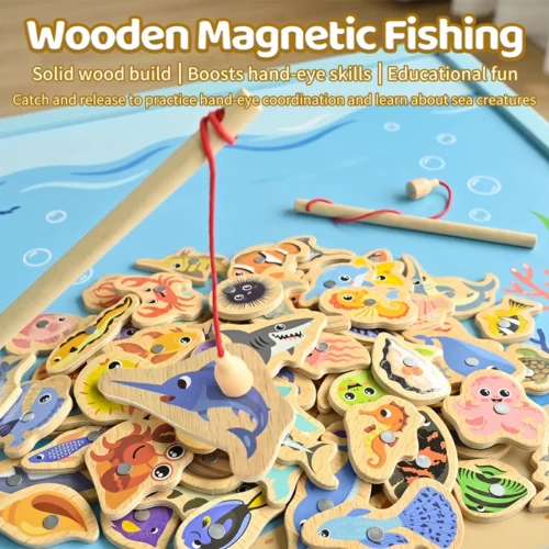 Magnetic Wooden Fishing Game – Mexten