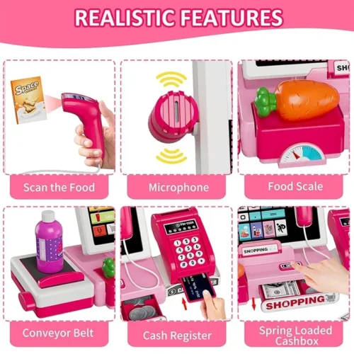 Pretend Play Cash Register Set – Mexten