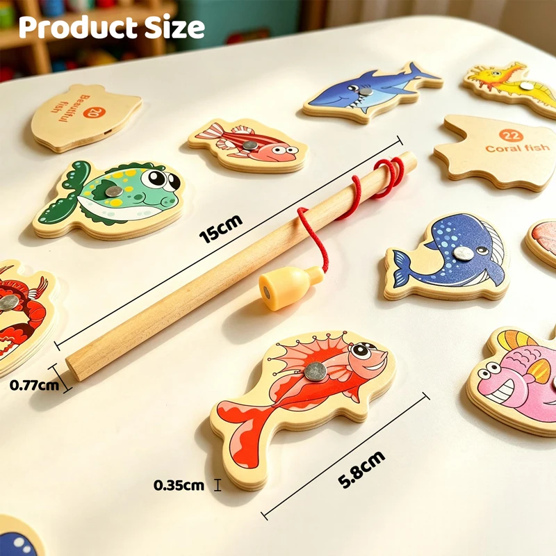 Magnetic Wooden Fishing Game – Mexten