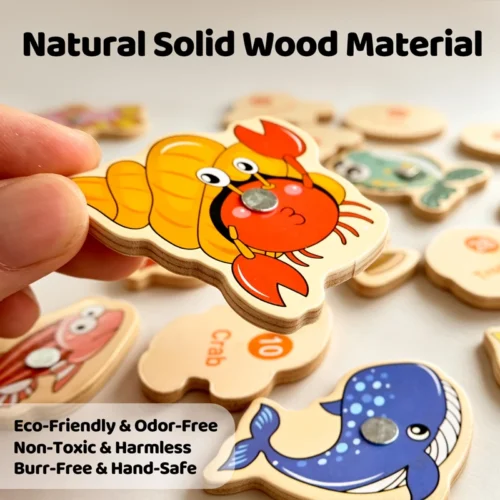 Magnetic Wooden Fishing Game – Mexten