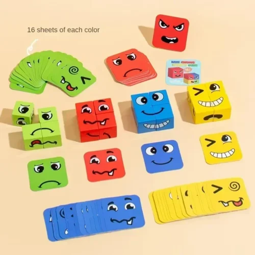 Emotions Face Building Cube – Mexten