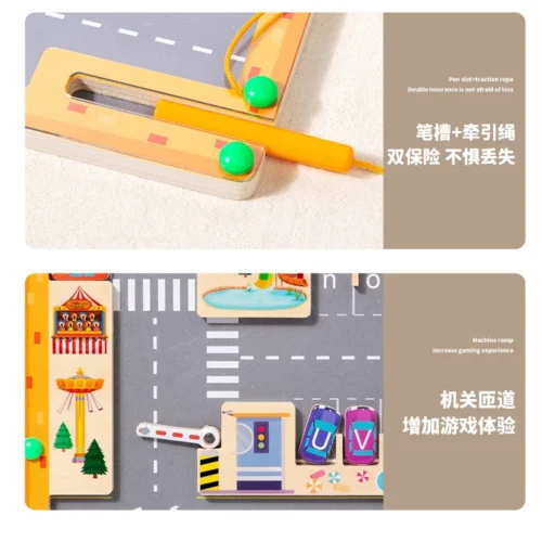Magnetic Color & Number Maze – Mexten